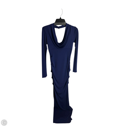 Dress Party Long By Nicole Miller In Blue, Size: 4