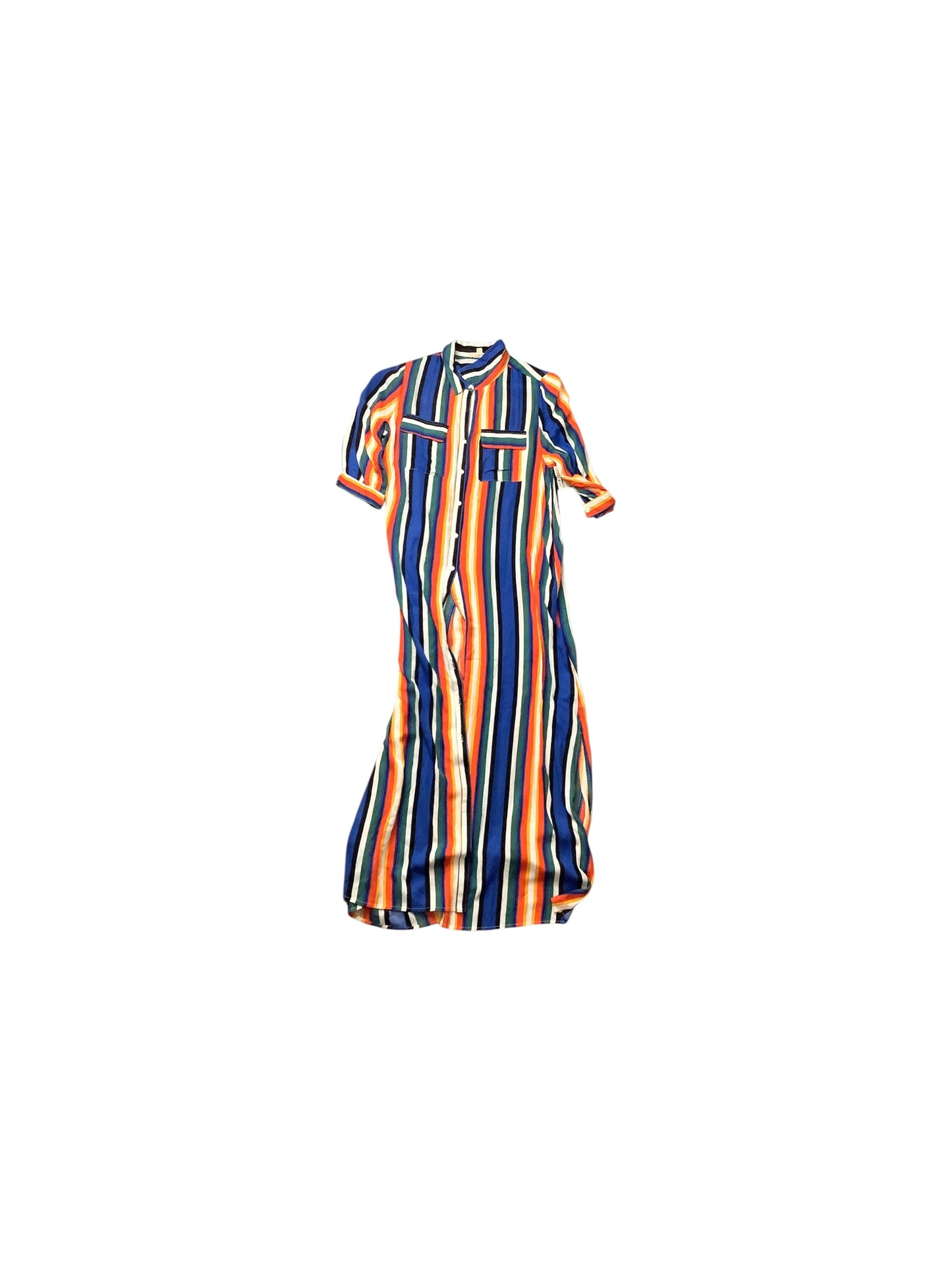 Dress Casual Maxi By Oddi In Striped Pattern, Size: M