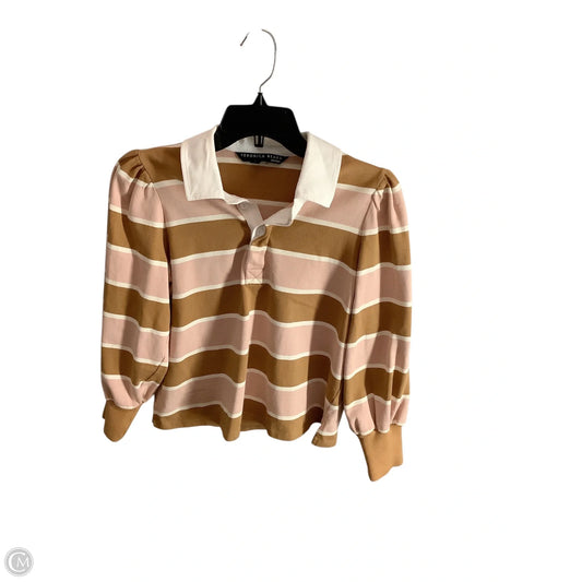 Top Long Sleeve Basic By Veronica Beard In Pink & Tan, Size: S