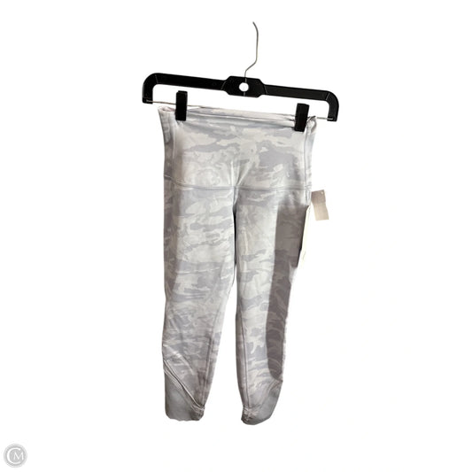 Athletic Capris By Lululemon In Grey, Size: 4