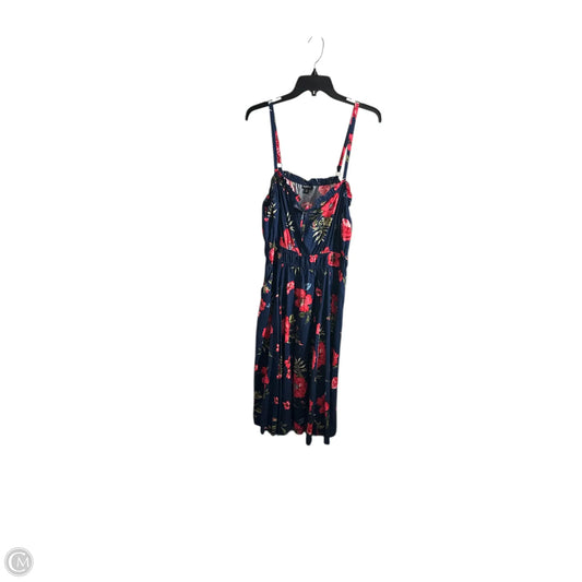Dress Casual Midi By Torrid In Blue & Red, Size: 2x