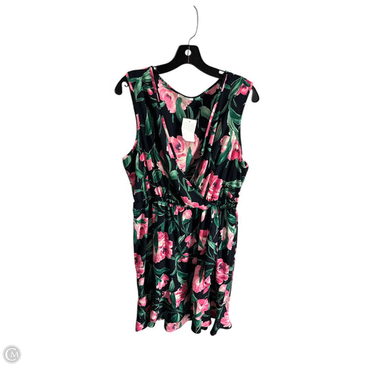 Dress Casual Midi By Soprano In Floral Print, Size: 2x