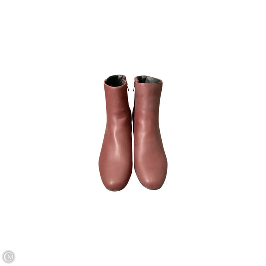 Boots Ankle Heels By Comfortview In Red, Size: 10