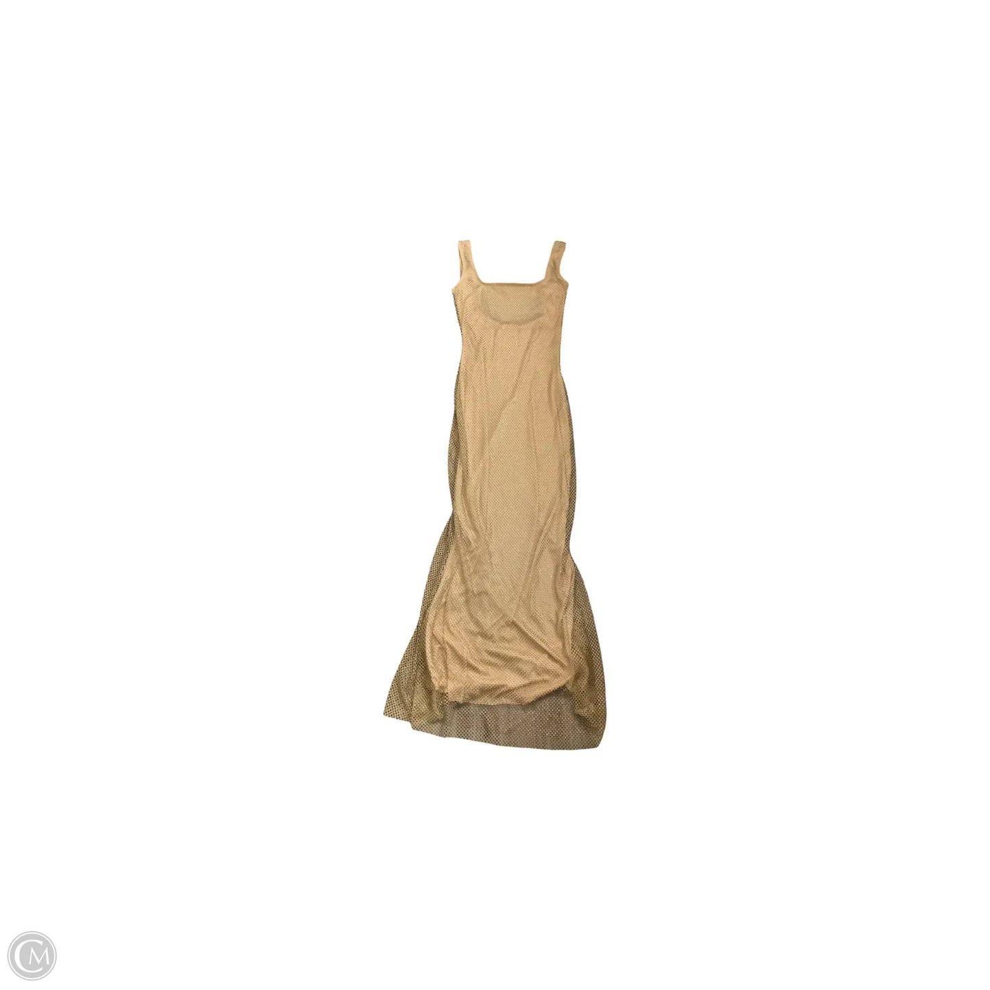 Dress Party Long By Clothes Mentor In Gold, Size: M