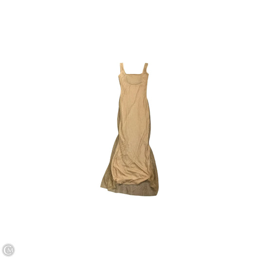 Dress Party Long By Clothes Mentor In Gold, Size: M