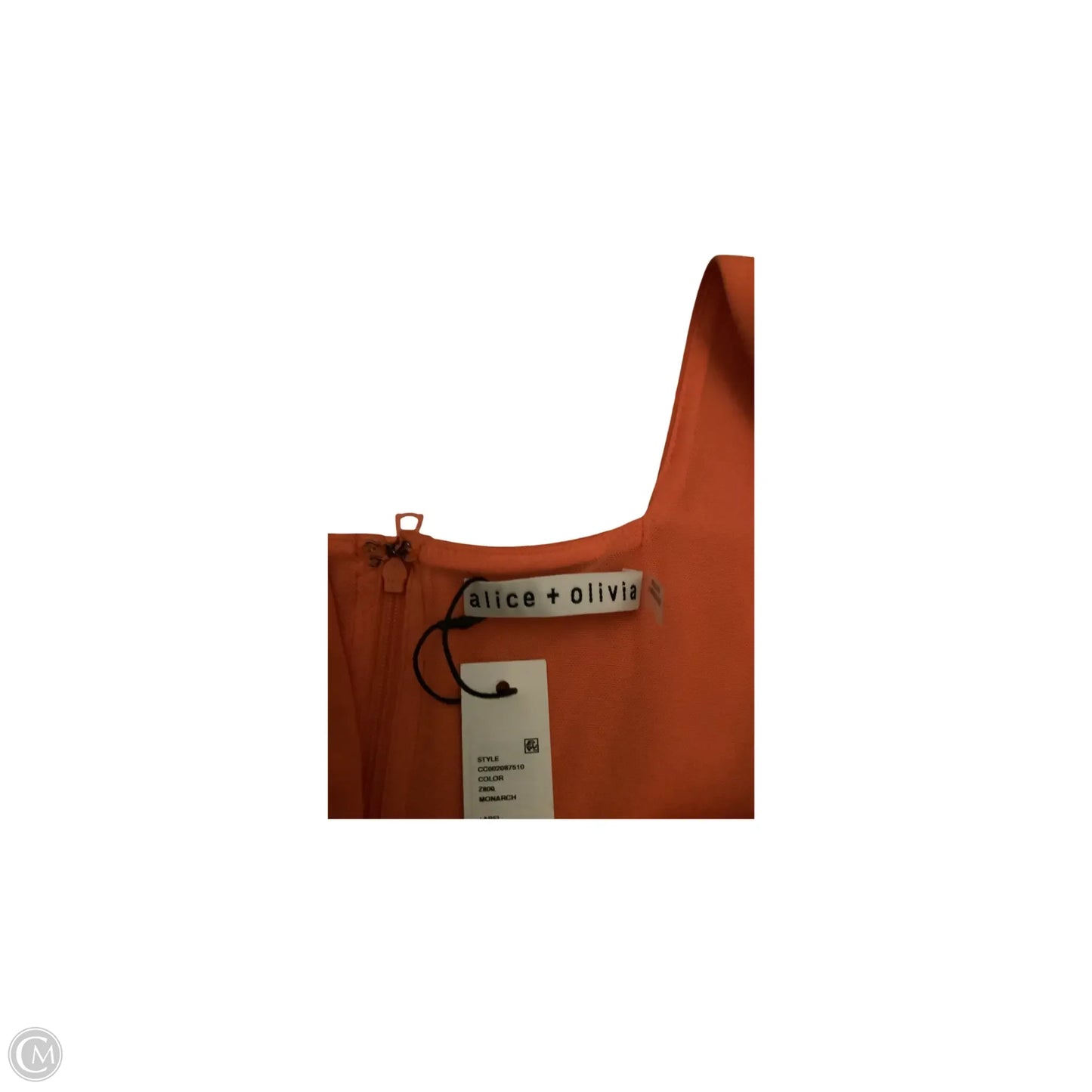 Dress Designer By Alice + Olivia In Orange, Size: 8