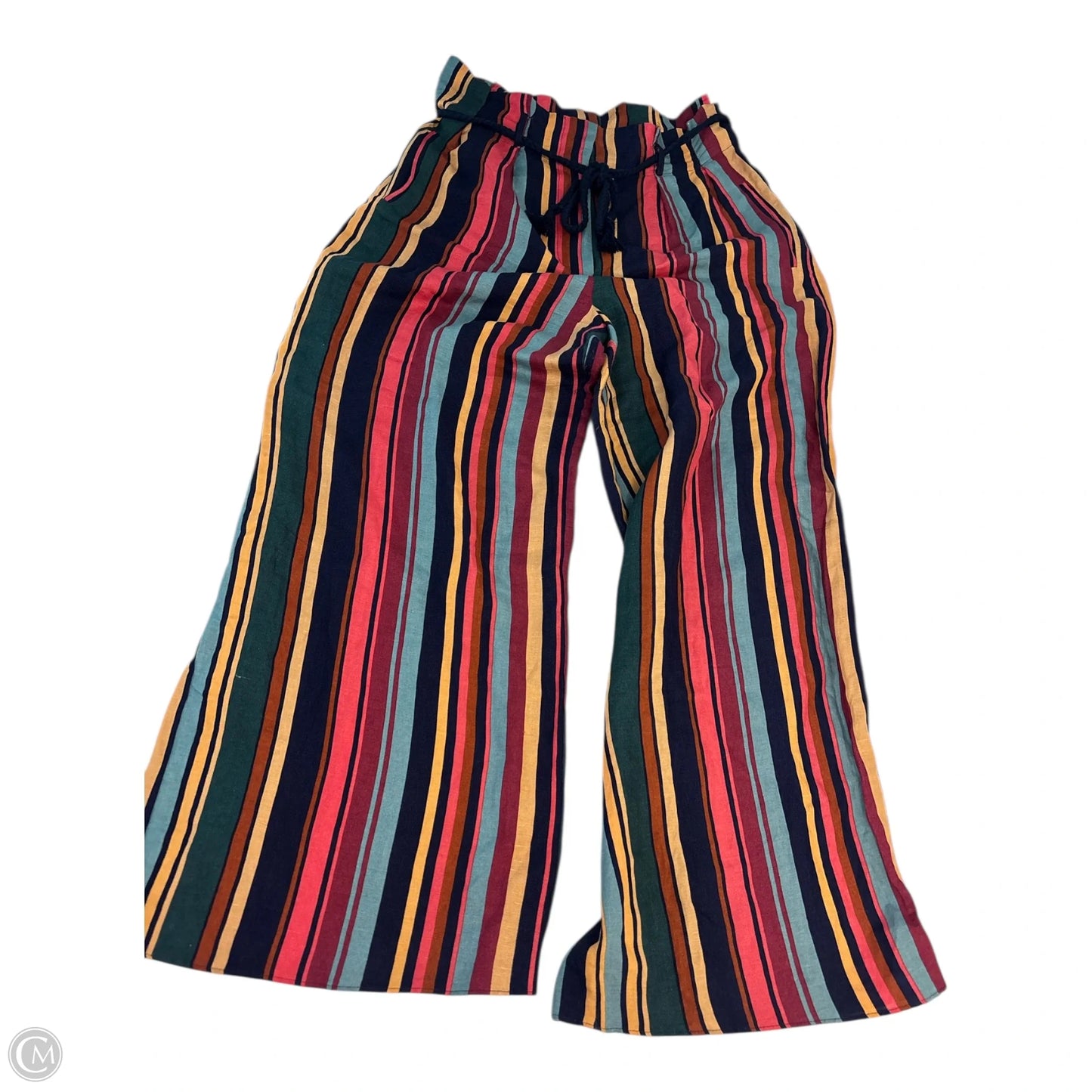 Pants Wide Leg By Anthropologie In Striped Pattern, Size: M