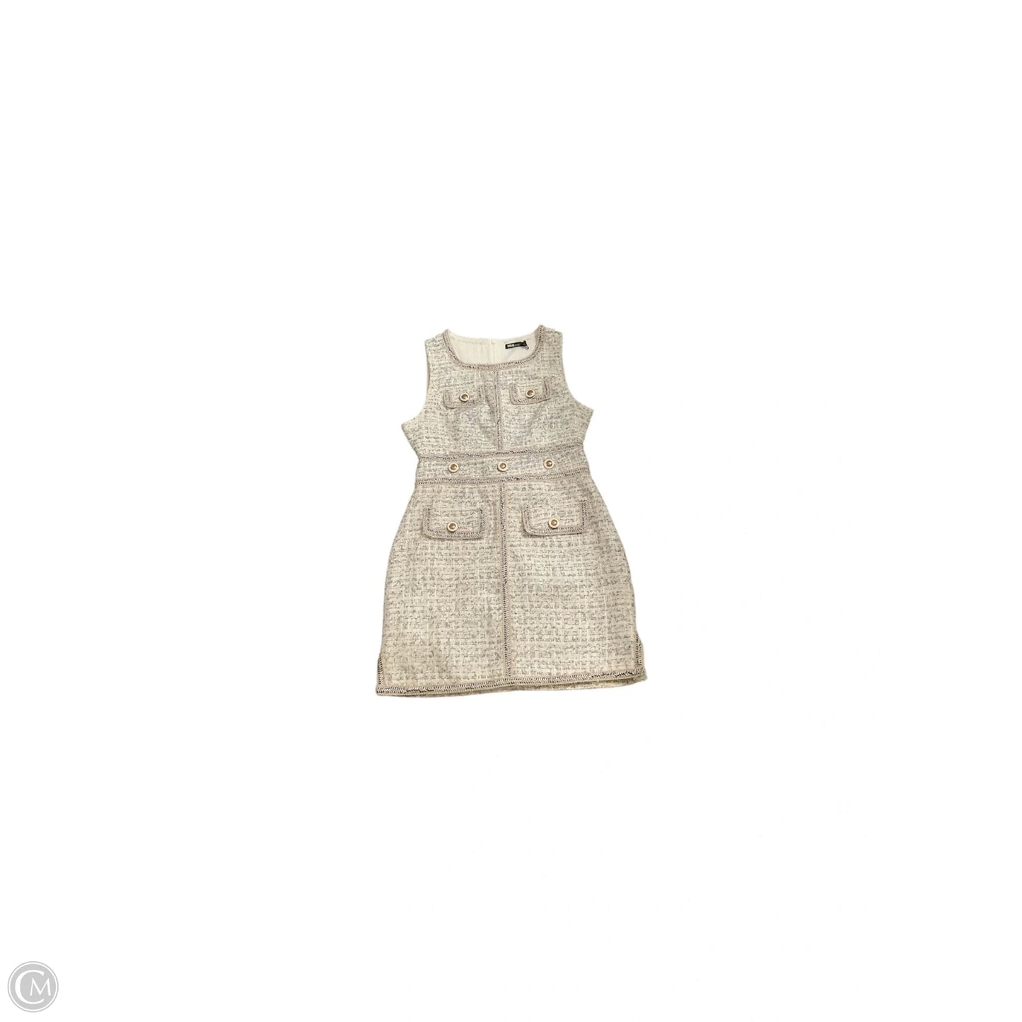 Dress Casual Midi By Clothes Mentor In Blue & Gold, Size: L