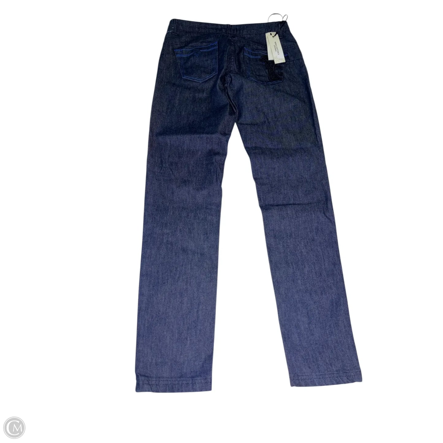 Jeans Luxury Designer By Versace In Blue, Size: 4