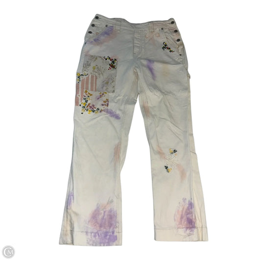 Jeans Straight By We The Free In Cream, Size: 14