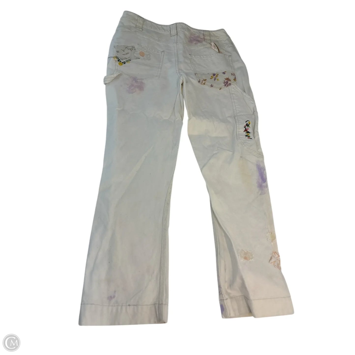 Jeans Straight By We The Free In Cream, Size: 14