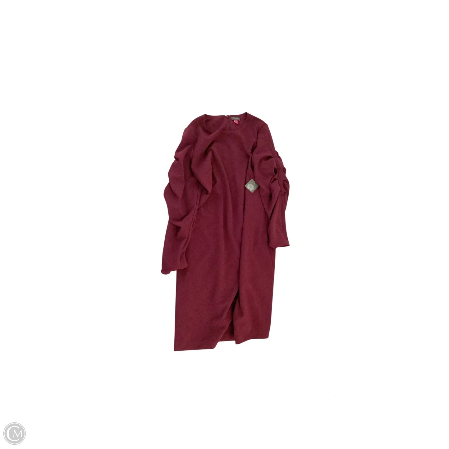 Dress Casual Midi By Vince Camuto In Maroon, Size: M
