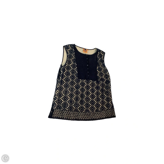Top Sleeveless Designer By Tory Burch In Navy, Size: 10