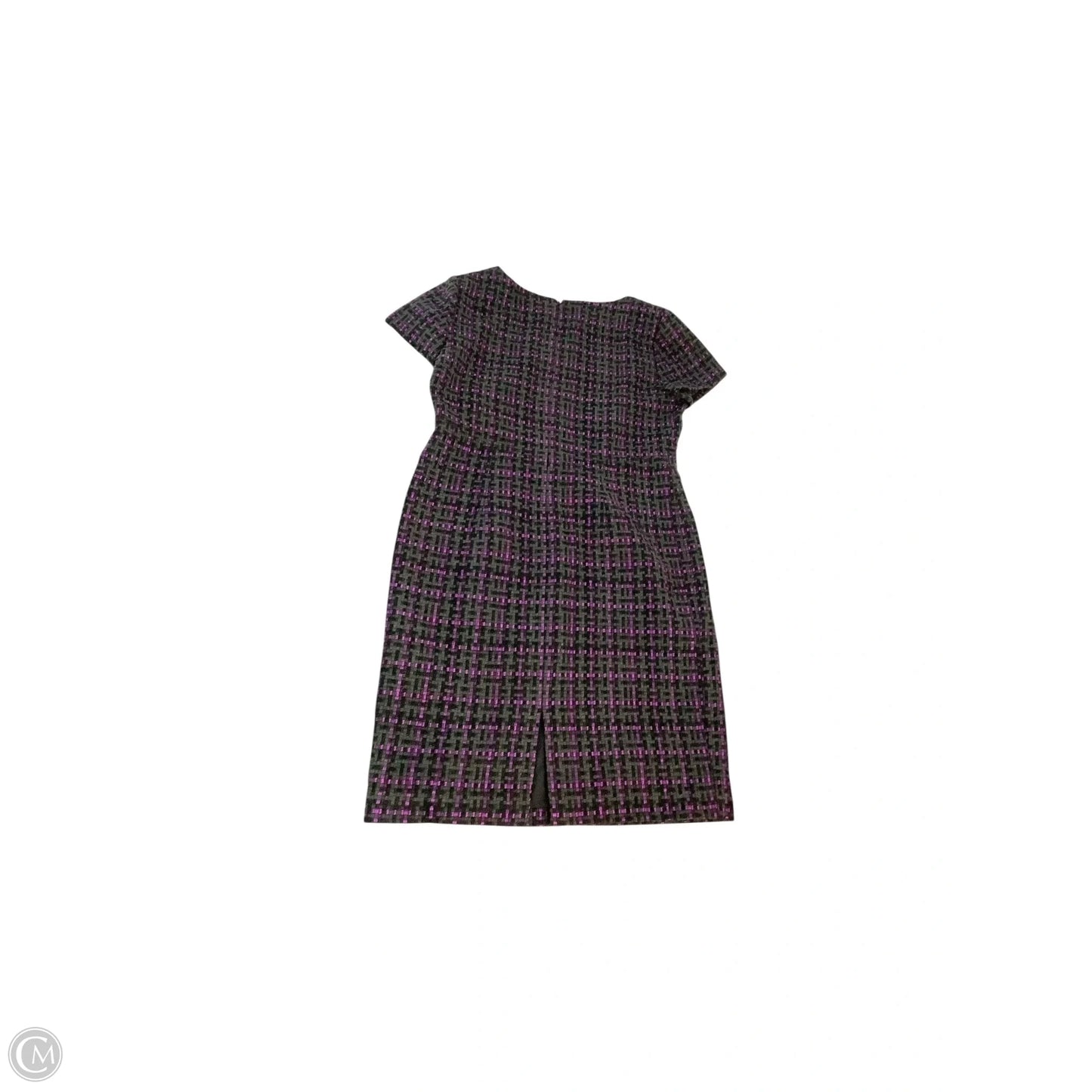 Dress Casual Midi By Eliza J In Grey & Purple, Size: M