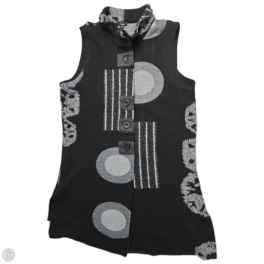 Vest Other By Clothes Mentor In Black & Grey, Size: S