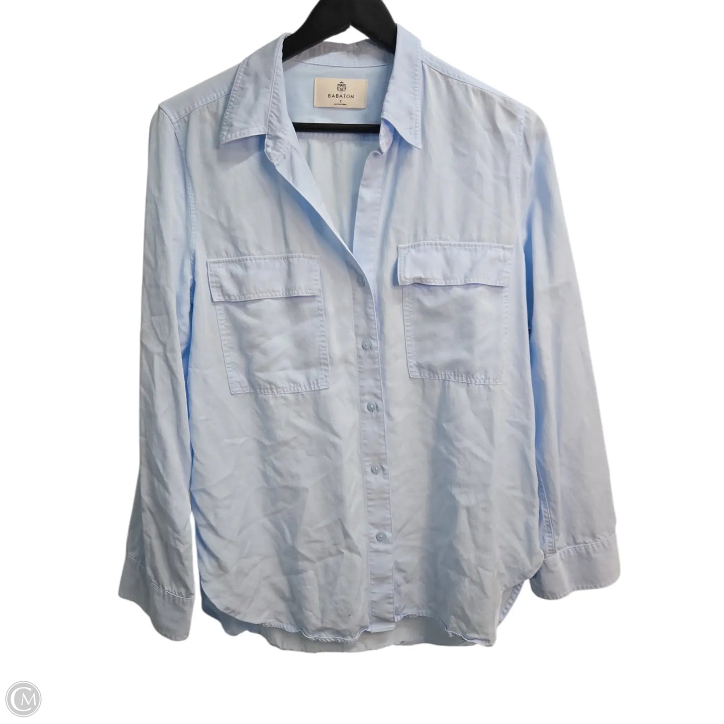 Top Long Sleeve Basic By Babaton In Blue, Size: S