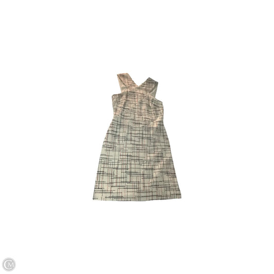 Dress Casual Midi By Banana Republic In Cream & Red, Size: 12