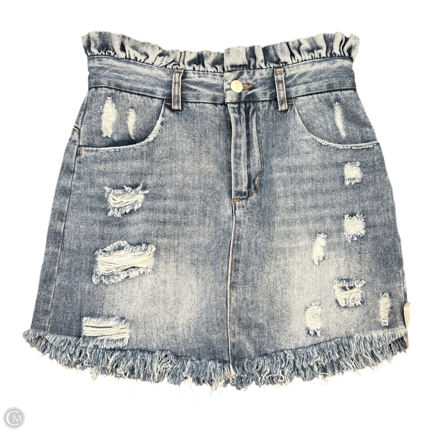 Skirt Mini & Short By Hayden La In Blue Denim, Size: S