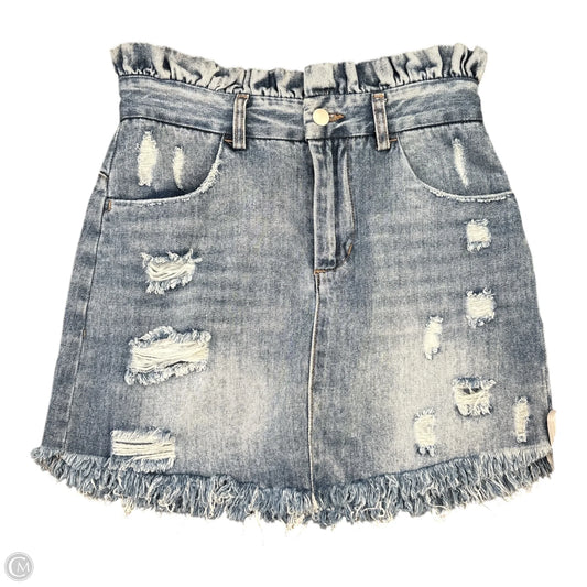 Skirt Mini & Short By Hayden La In Blue Denim, Size: S