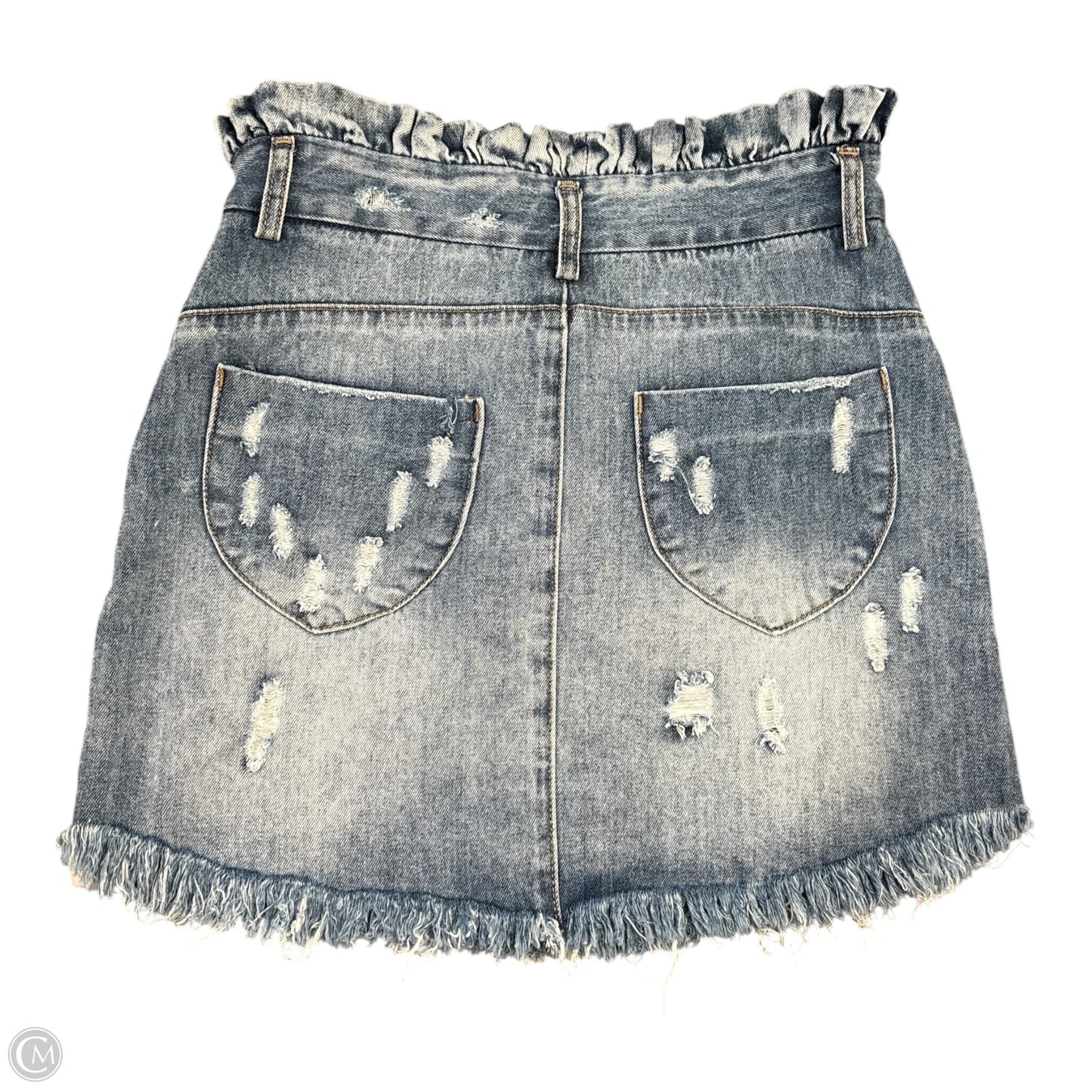 Skirt Mini & Short By Hayden La In Blue Denim, Size: S
