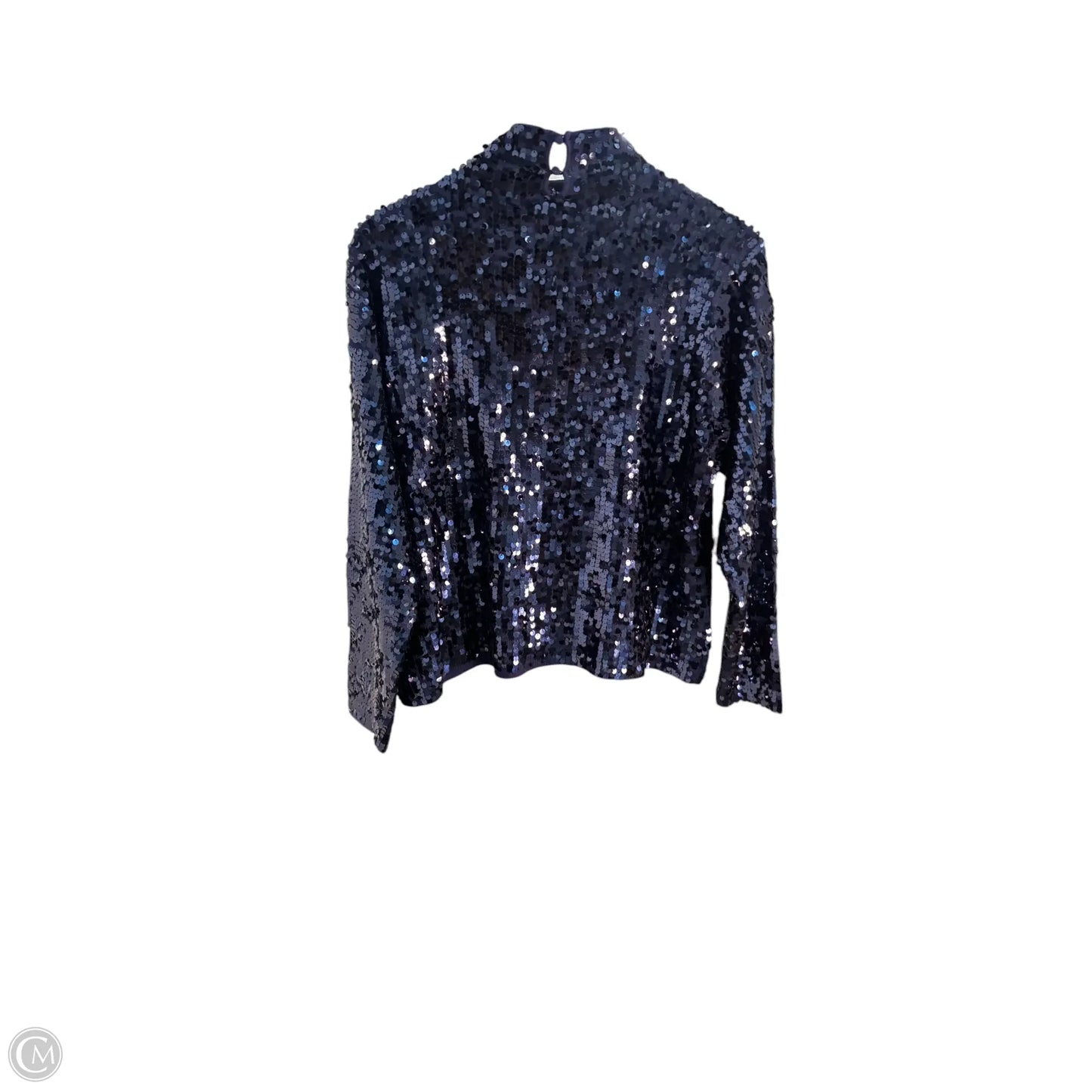 Top Long Sleeve By Boston Proper In Blue, Size: M