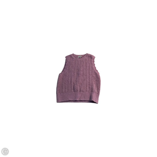 Vest Sweater By Clothes Mentor In Purple, Size: M
