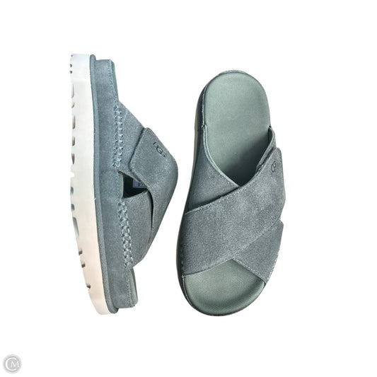 Sandals Designer By Ugg In Green, Size: 8