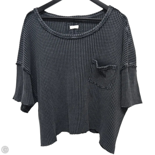 Top Short Sleeve Basic By Pilcro In Grey, Size: M