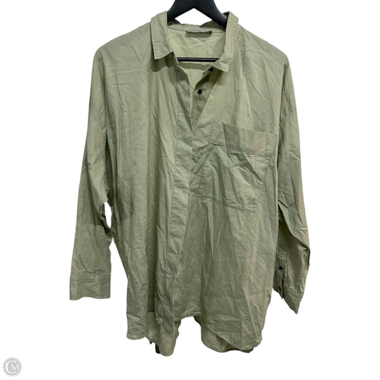 Top Long Sleeve Basic By Everlane In Green, Size: L