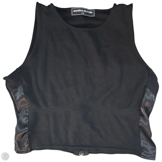 Top Sleeveless Basic By Clothes Mentor In Black, Size: 14