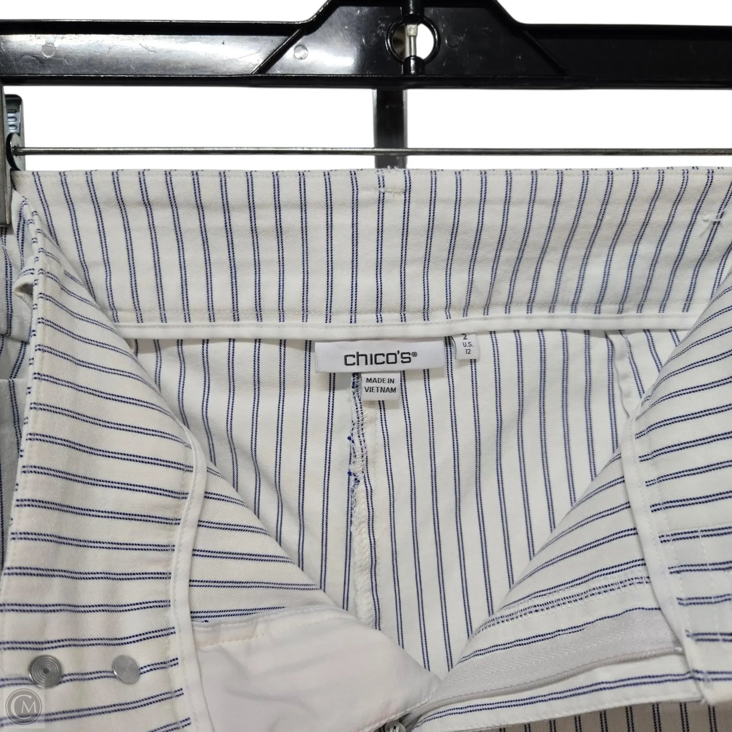Pants Dress By Chicos In Striped Pattern, Size: 12