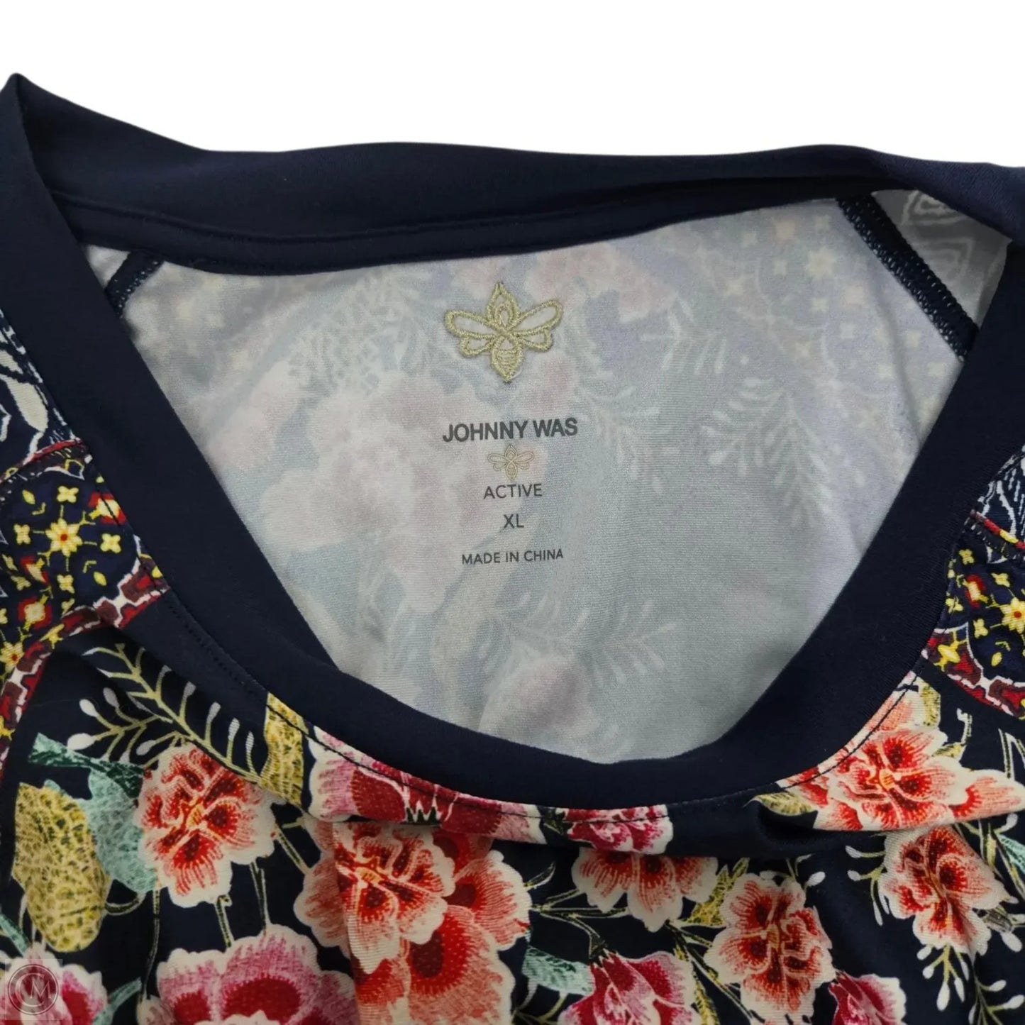 Athletic Tank Top By Johnny Was In Floral Print, Size: Xl