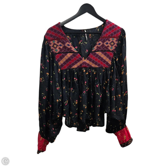 Top Long Sleeve By Free People In Multi-colored, Size: L