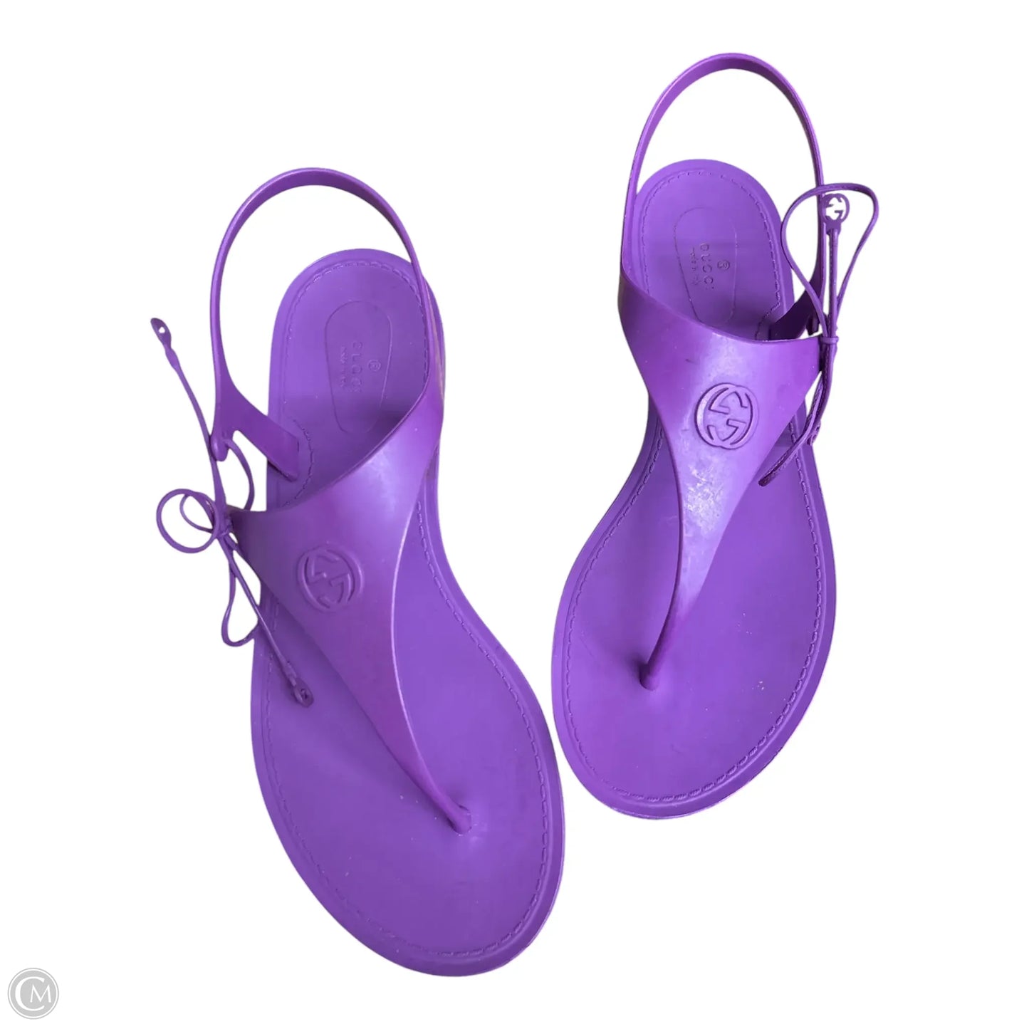 Sandals Luxury Designer By Gucci In Purple