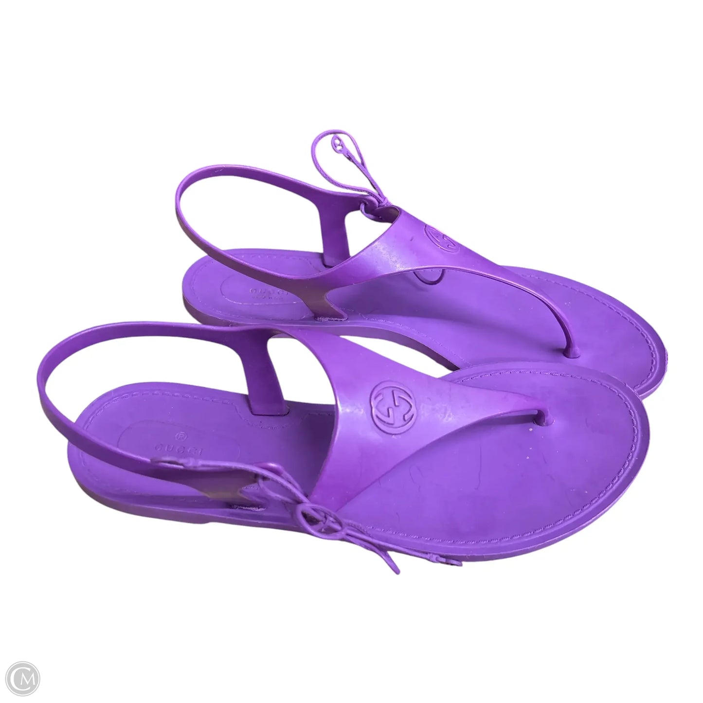 Sandals Luxury Designer By Gucci In Purple
