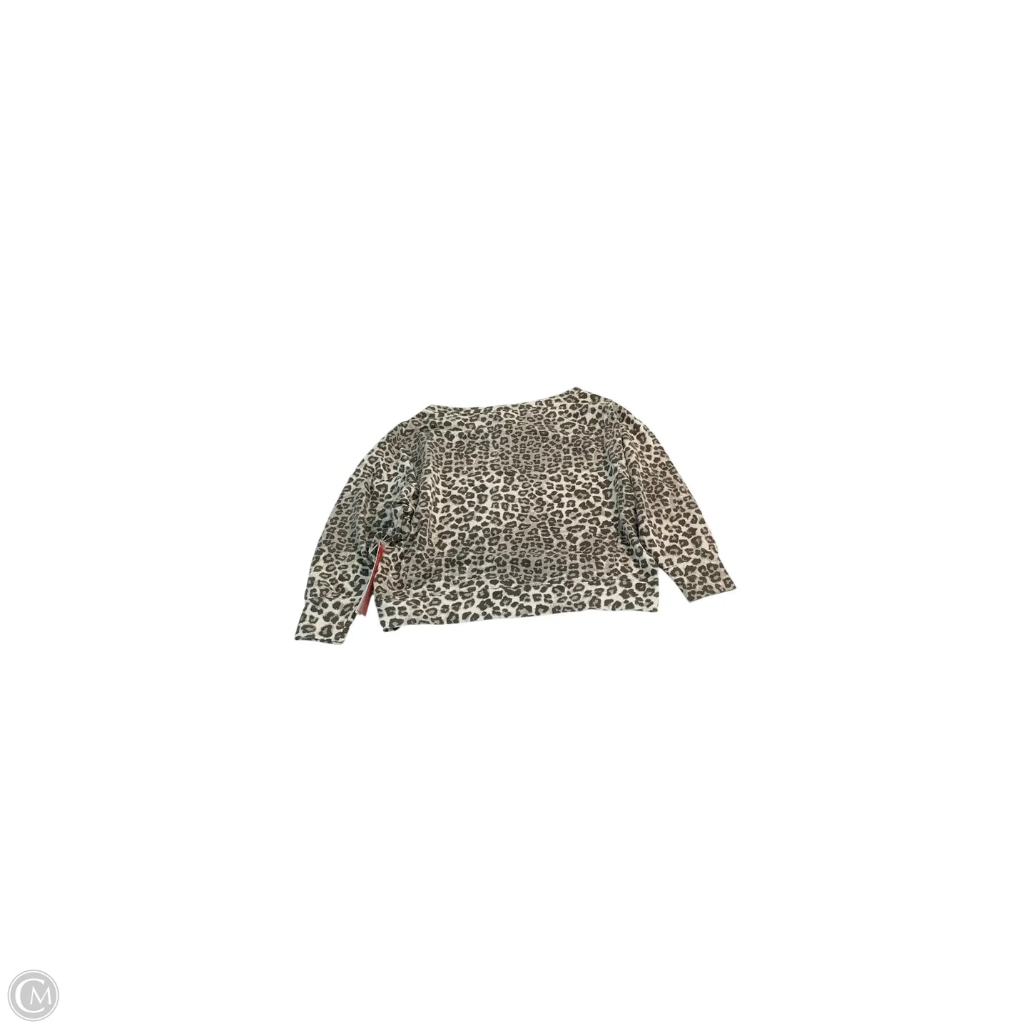 Top Long Sleeve Basic By Good American In Animal Print, Size: Xl