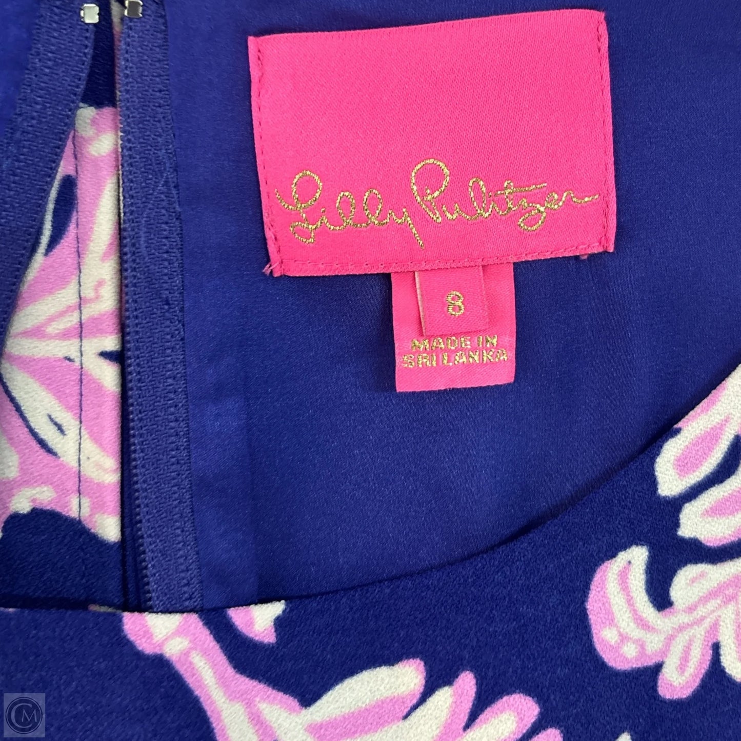 Dress Designer By Lilly Pulitzer In Blue & Pink, Size: 8