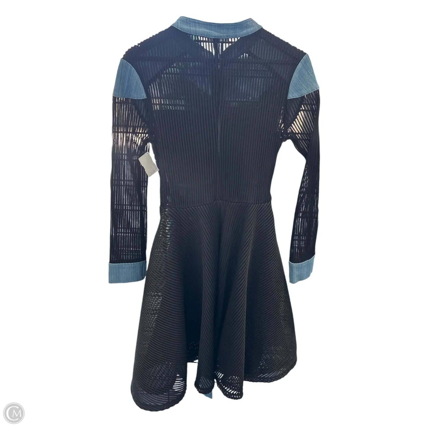 Dress Casual Midi By VIOLA In Black & Blue, Size: M