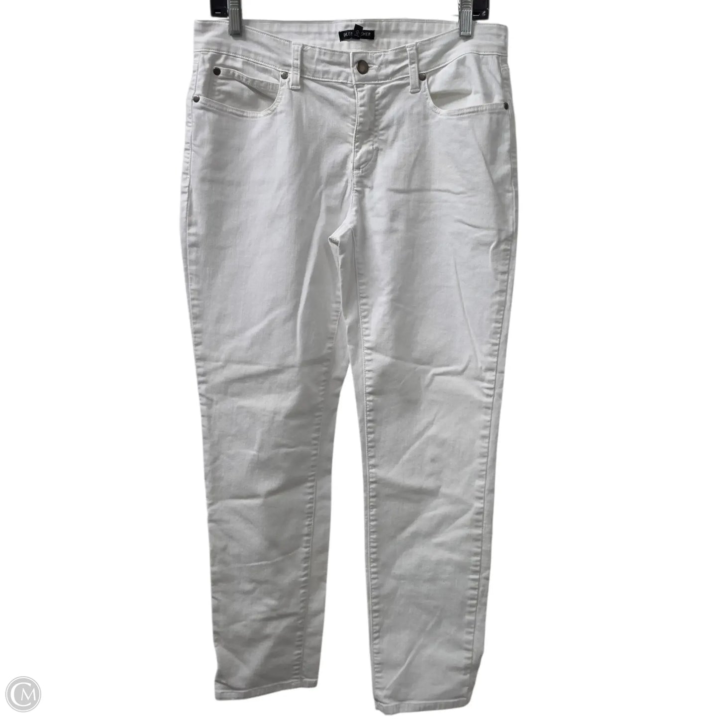 Jeans Skinny By Eileen Fisher In White Denim, Size: 8