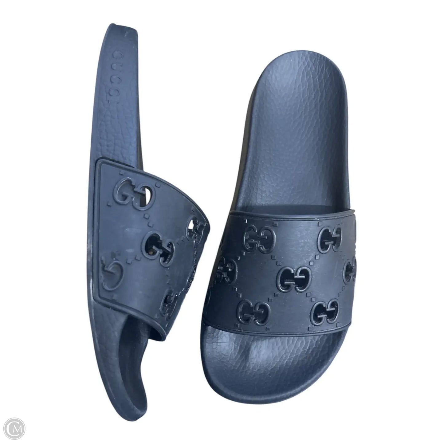 Sandals Luxury Designer By Gucci In Black