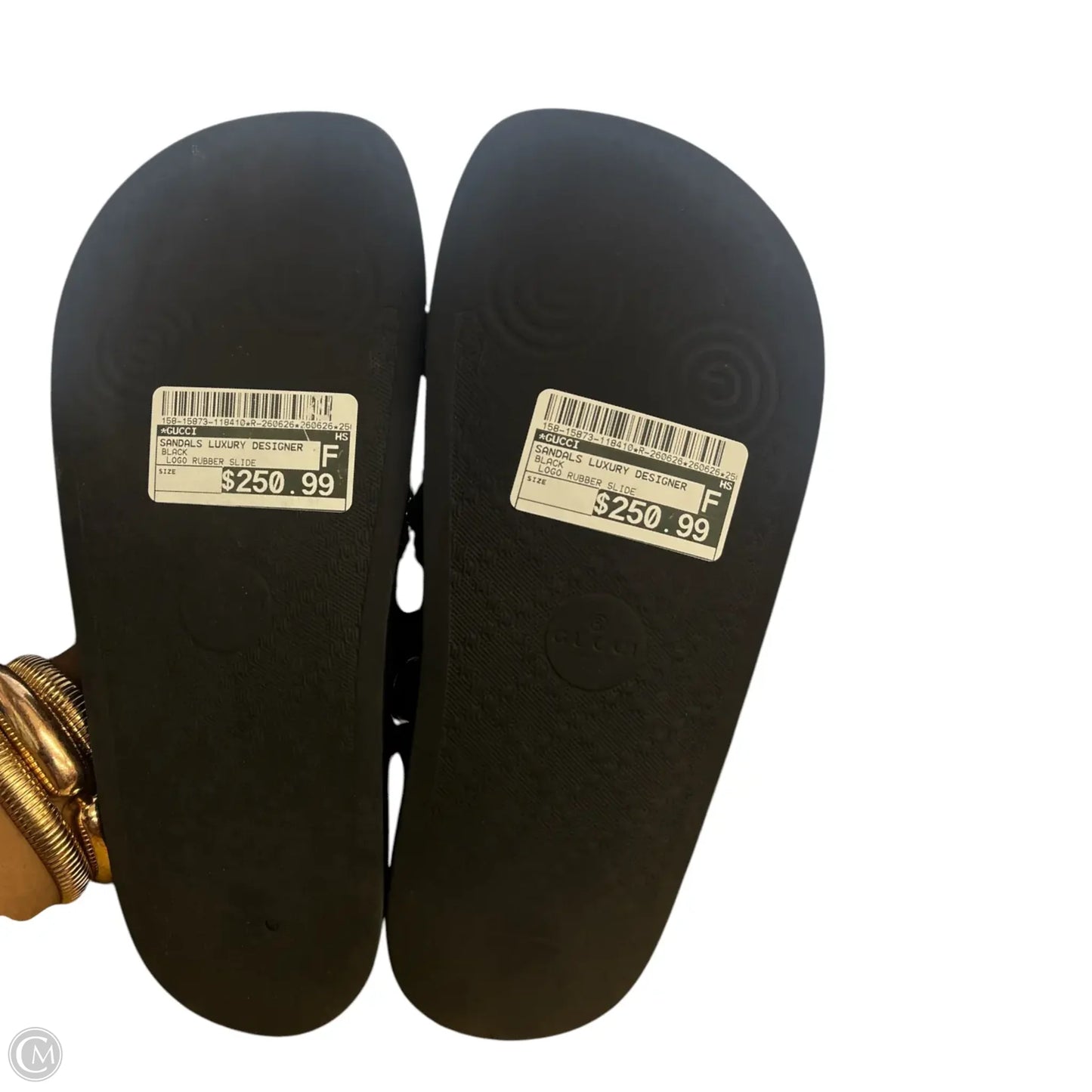 Sandals Luxury Designer By Gucci In Black