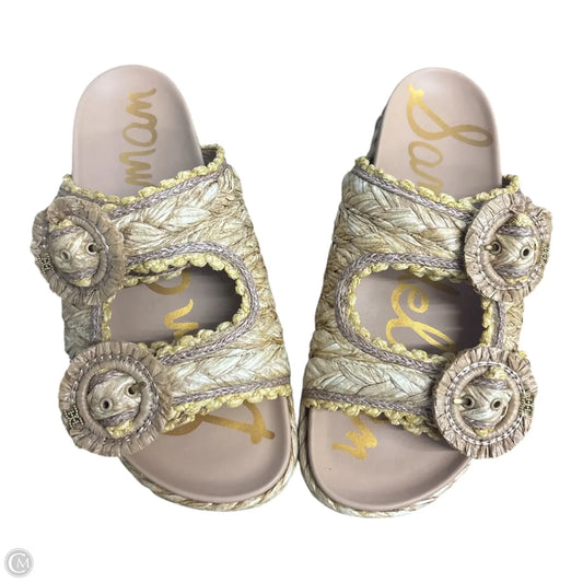 Sandals Flats By Sam Edelman In Tan, Size: 10.5