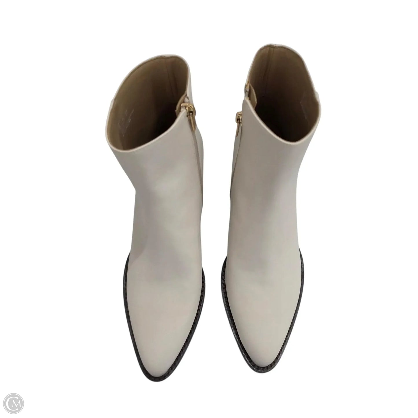 Boots Designer By Coach In Cream, Size: 11