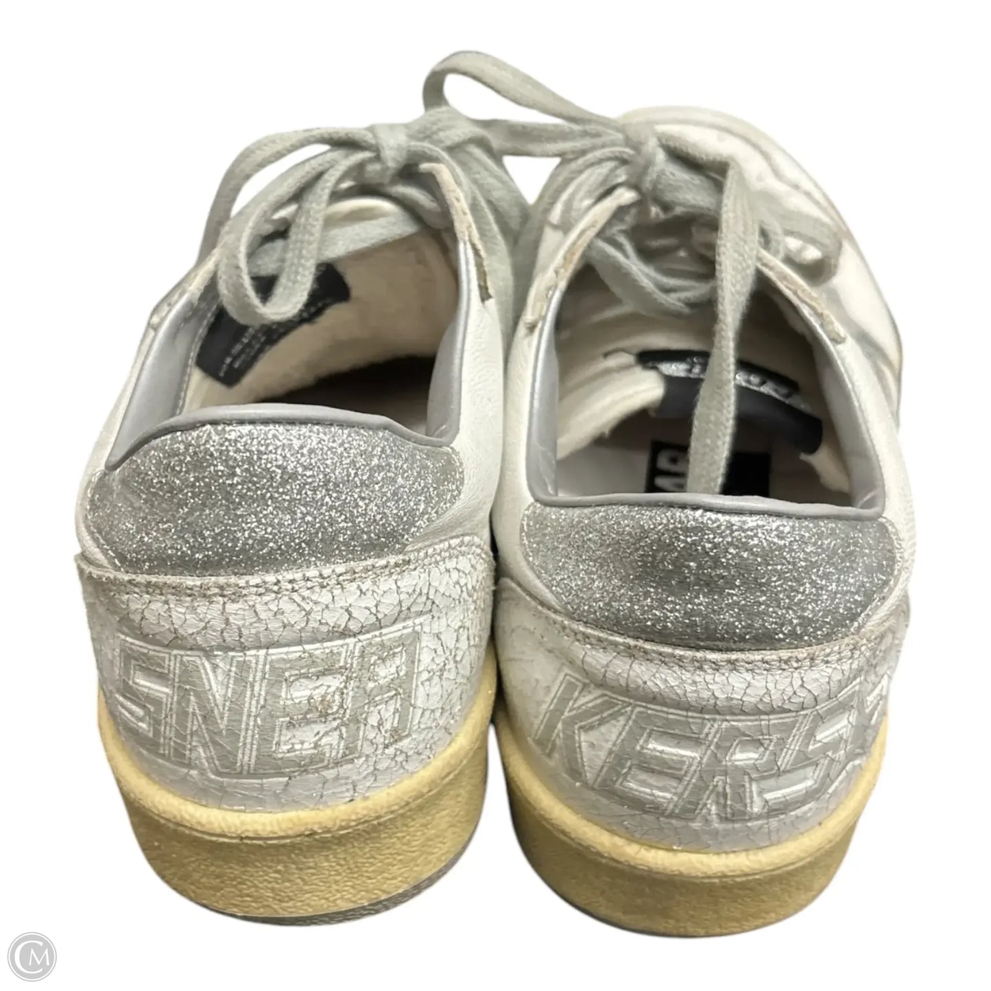 Shoes Luxury Designer By Golden Goose In White, Size: