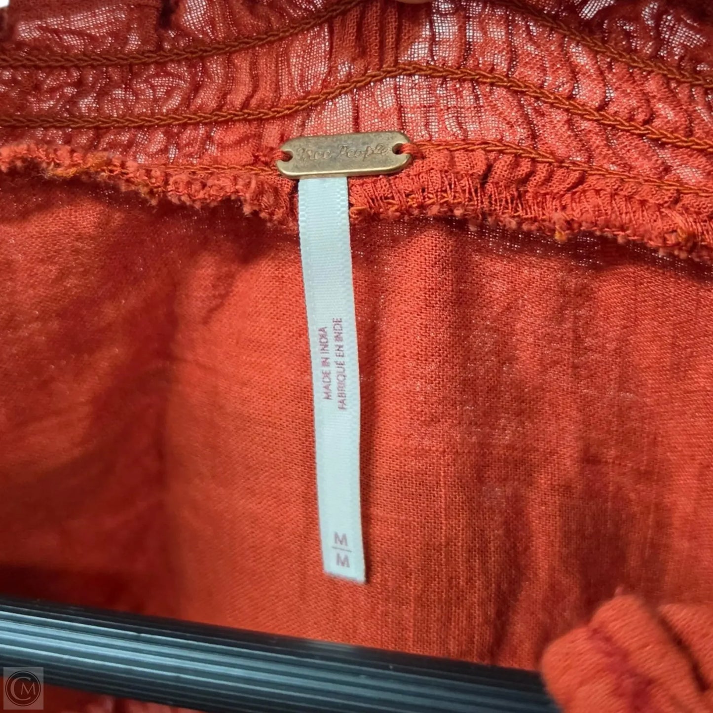 Top Long Sleeve Basic By Free People In Orange, Size: M