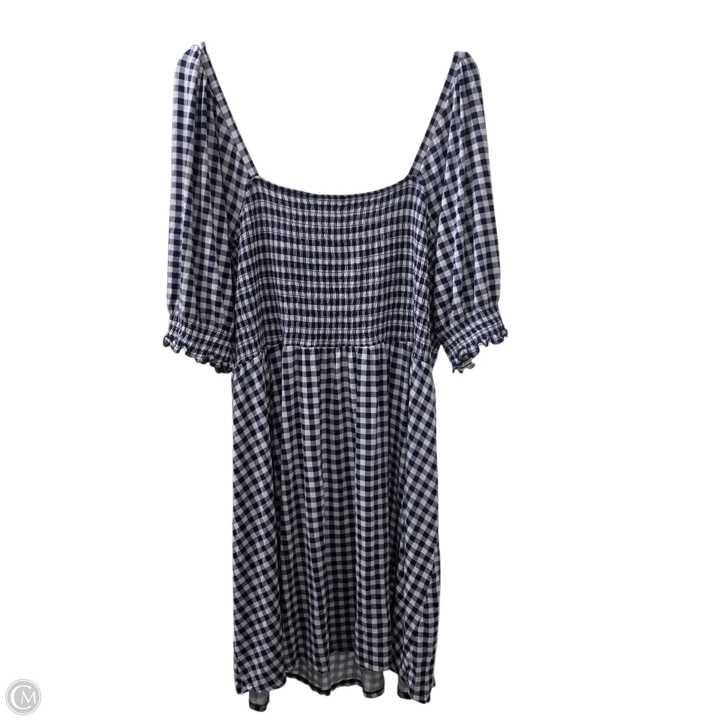 Dress Casual Midi By Draper James In Checkered Pattern, Size: 3x