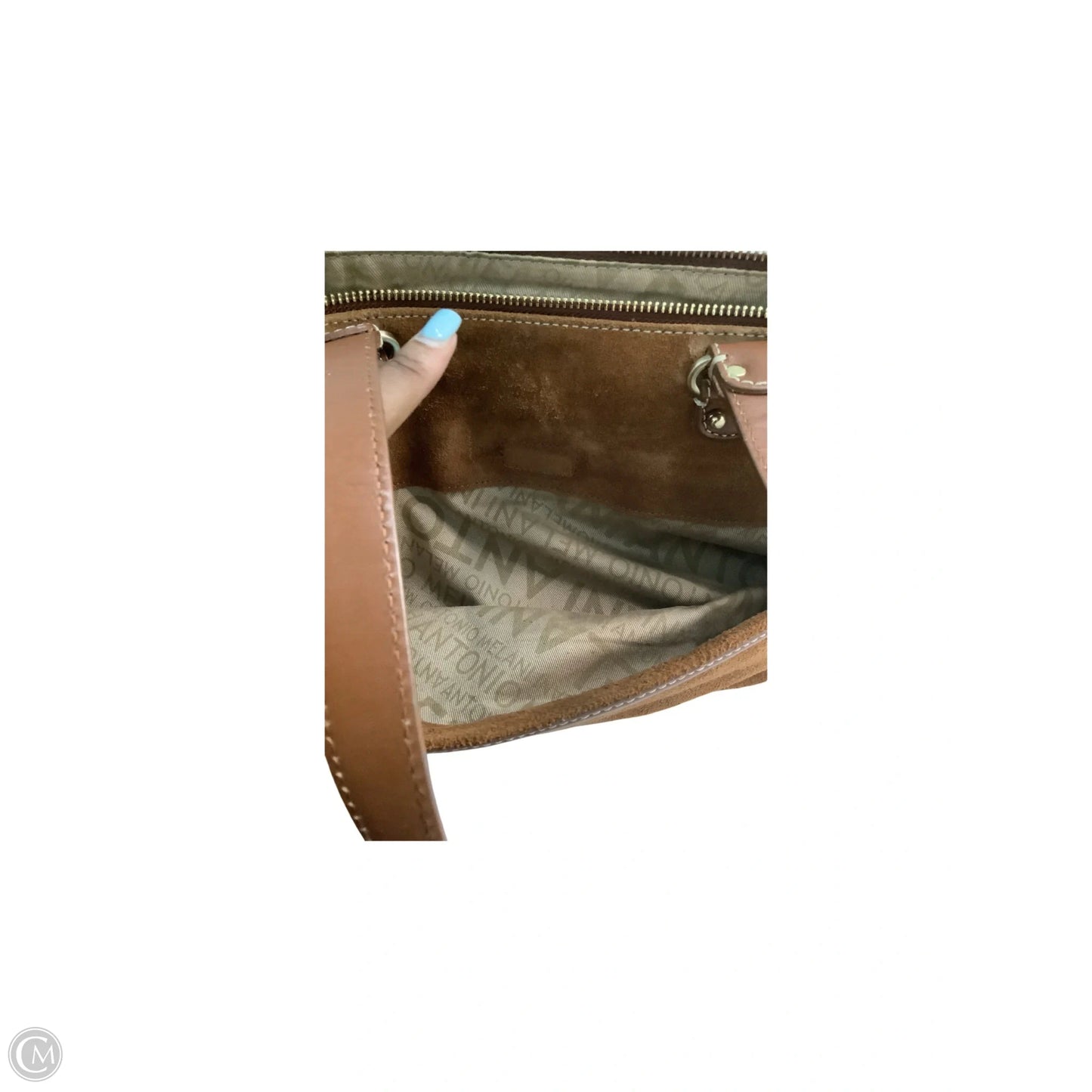 Handbag Leather By Clothes Mentor, Size: Medium