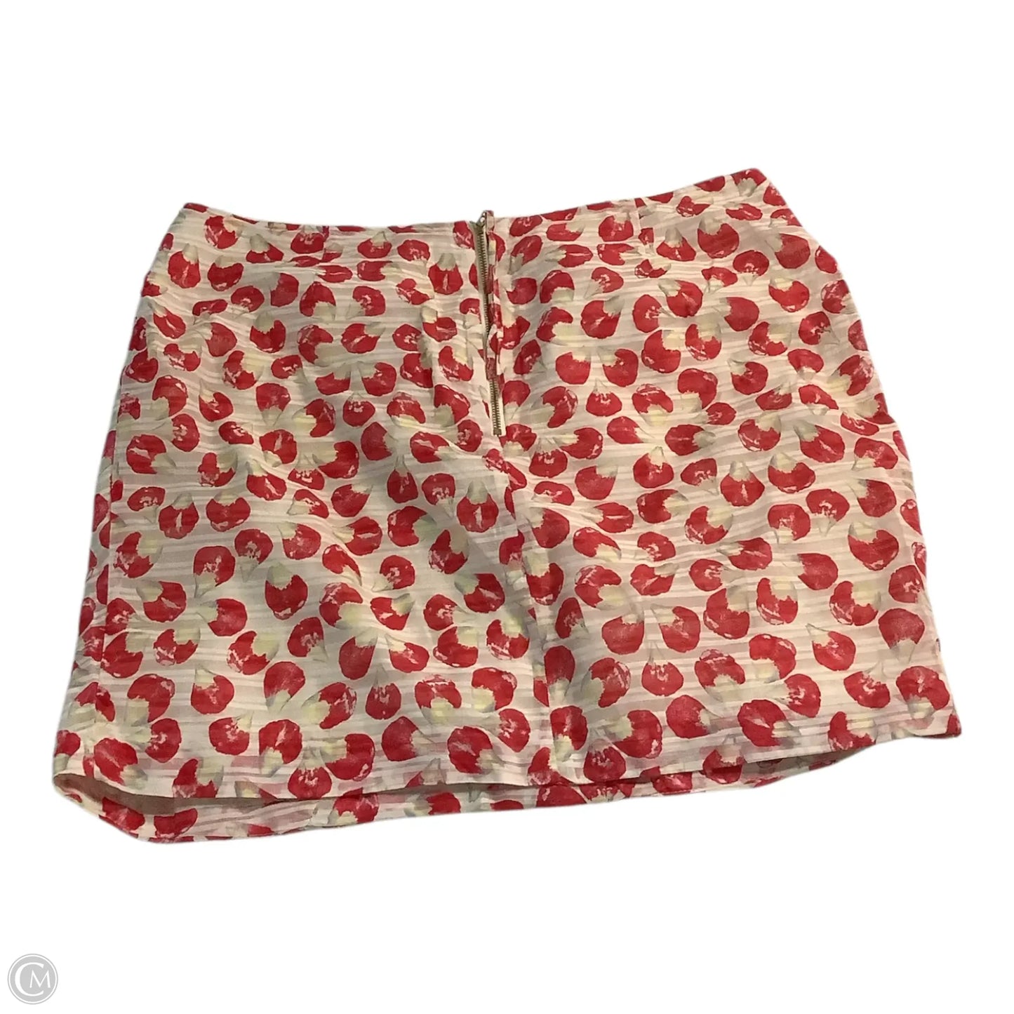 Skirt Midi By Leifsdottir In Red & White, Size: 12