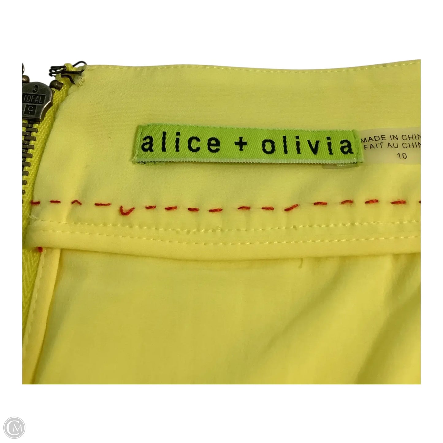 Skirt Designer By Alice + Olivia In Yellow, Size: 10