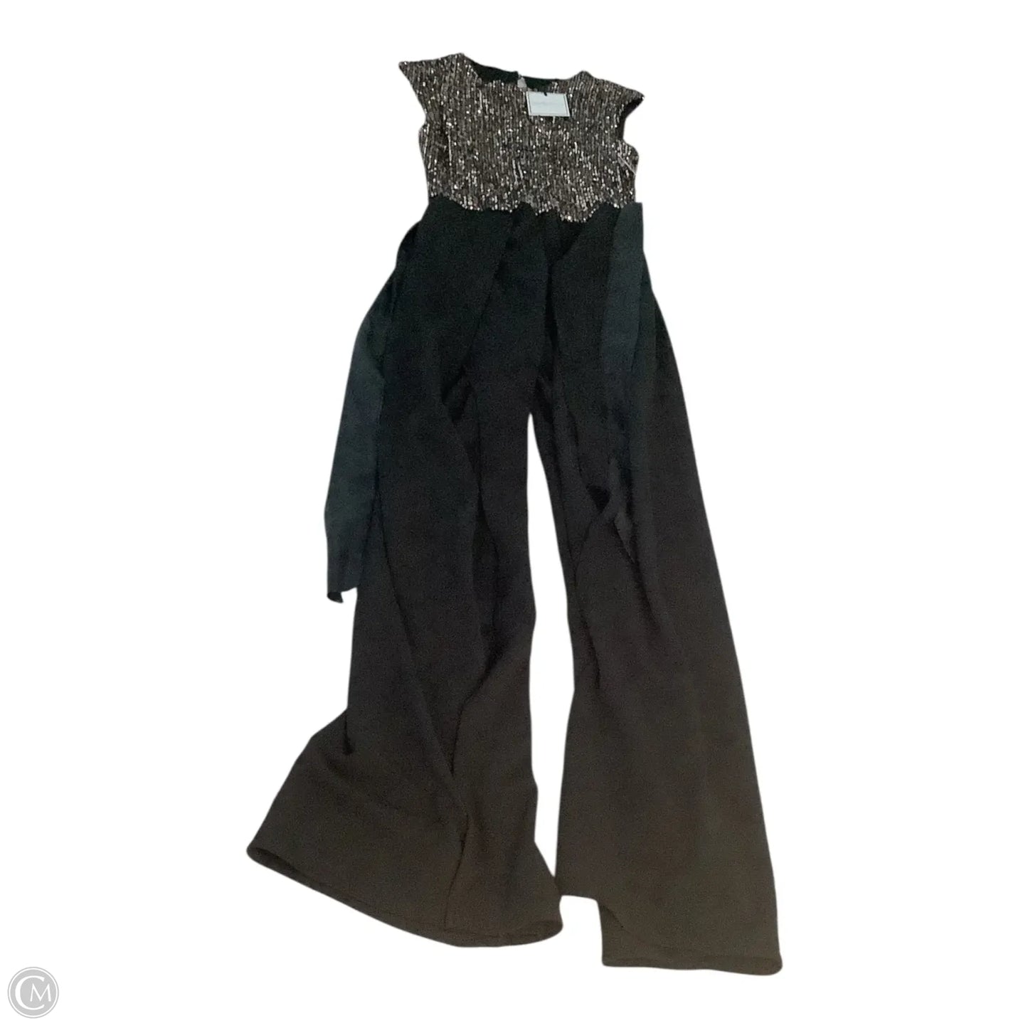 Jumpsuit By Premier Amour In Black & Gold, Size: 2